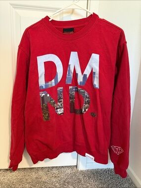 Diamond Supply Co. Red Crewneck with DMRND Cityscape Graphic